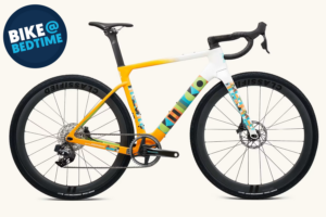 Factor Ostro Gravel x Chico Brenes collab bike at bedtime hero