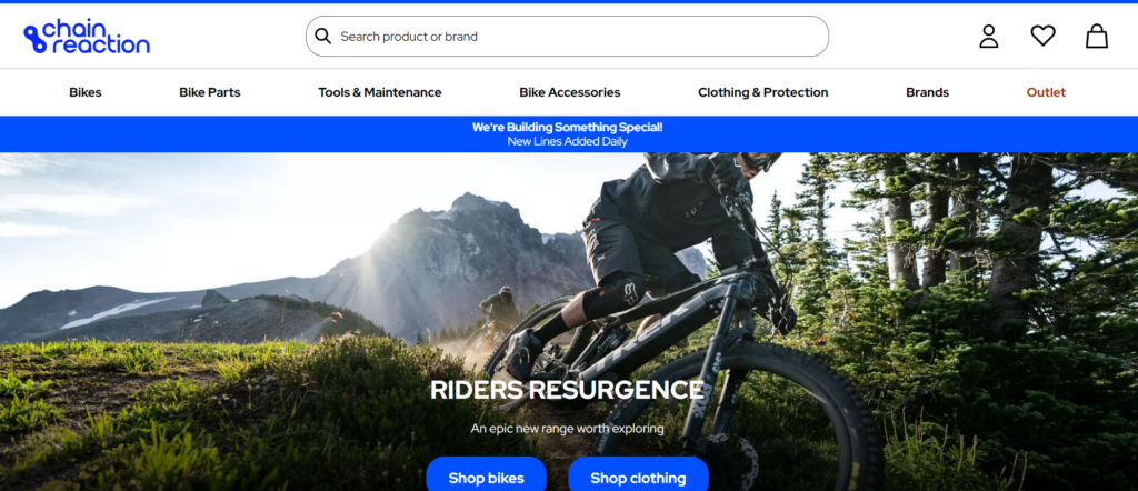 Chain Reaction Cycles relaunched March 2024