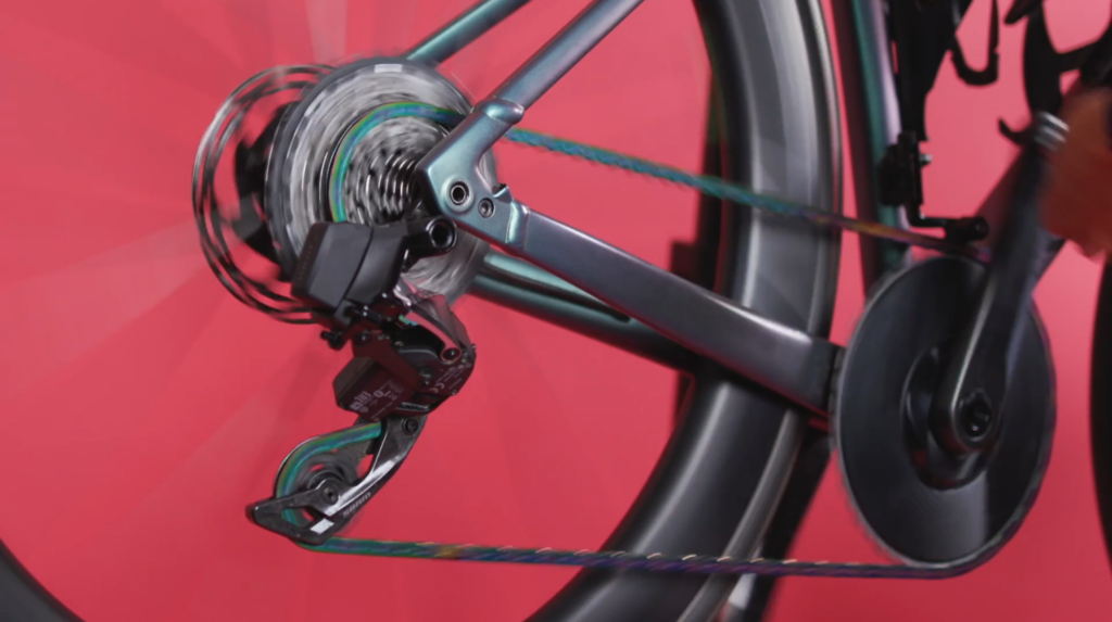 2024 Sram Red AXS electronic groupset 10-36T cassette 1x rainbow