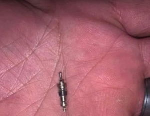 Covid conspiracy theory about bike inner tube valve