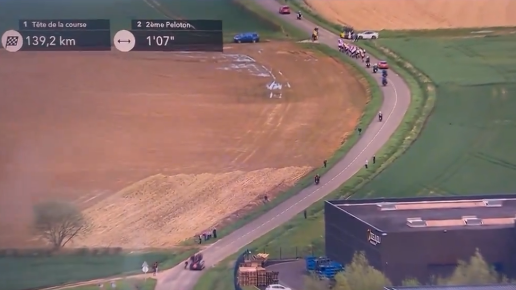 Josh Tarling Paris-Roubaix 2024 sticky bottle