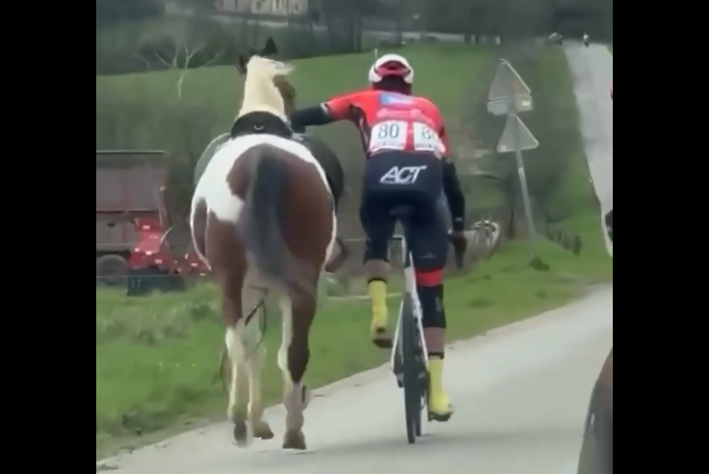 Lars Daniels with runaway horse