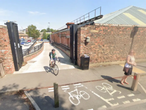 Lowther Terrace cycle path, York Station