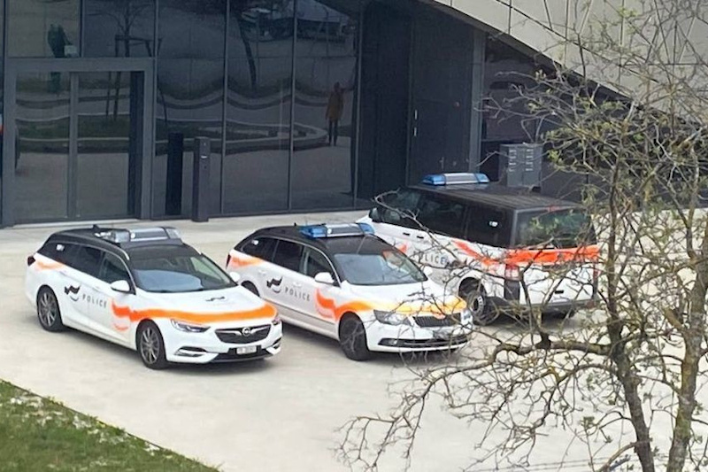 Police presence at Scott Sports HQ