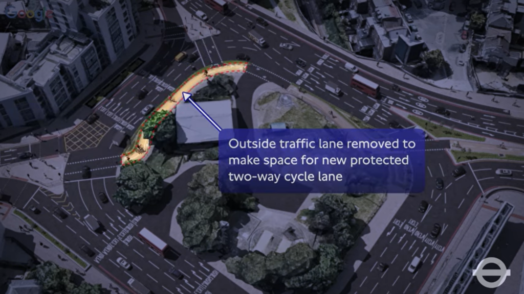 Holland Park roundabout improvements (Transport for London)