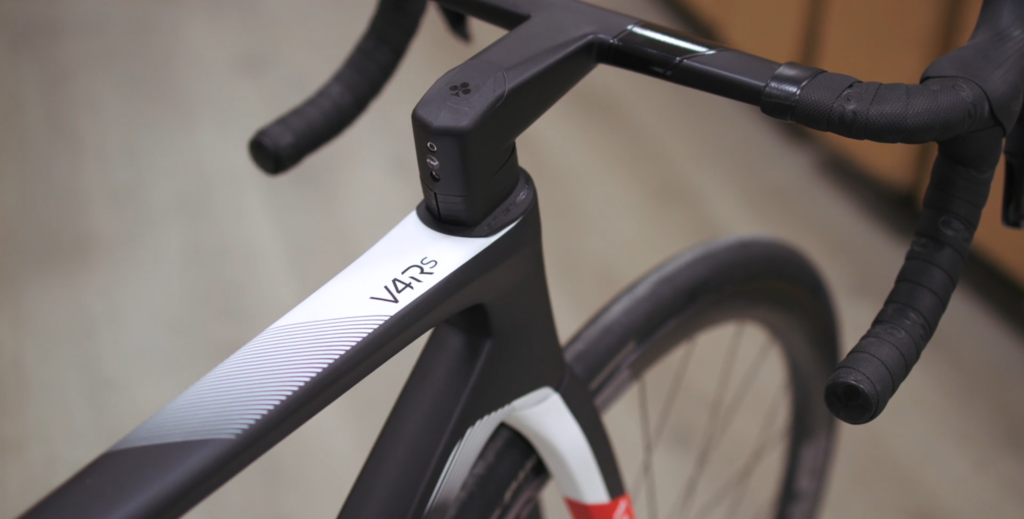 2024 Colnago V4rs UAE Emirates colourway top tube logo