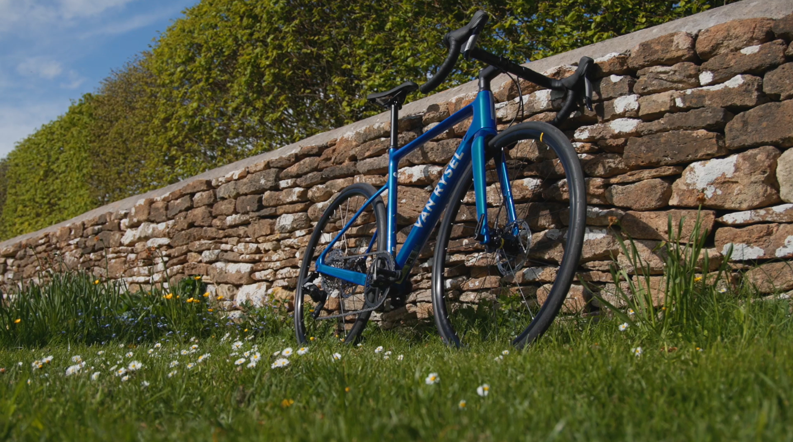 2024 Van Rysel NCR endurance bike against wall