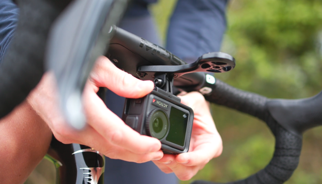 2024 DJI Osmo Action 4 camera fixing to bike