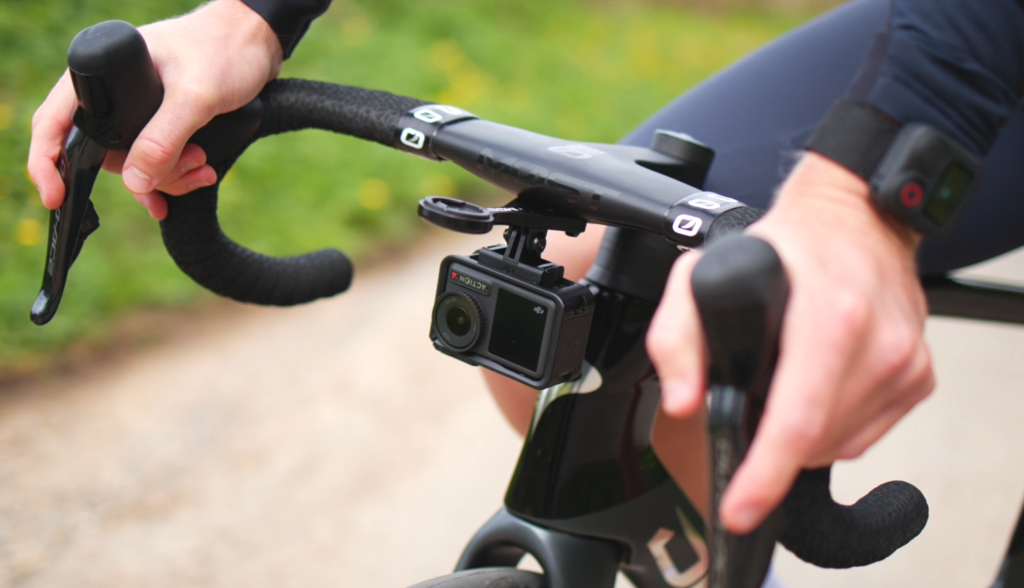 2024 DJI Osmo Action 4 camera on bike