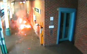 Sutton railway station e-bike fire April 2024