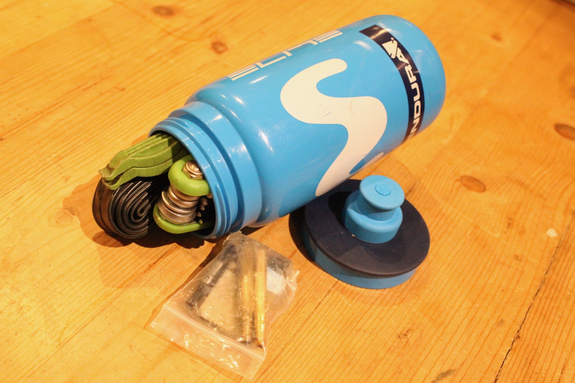 Water bottle as tool storage – 1