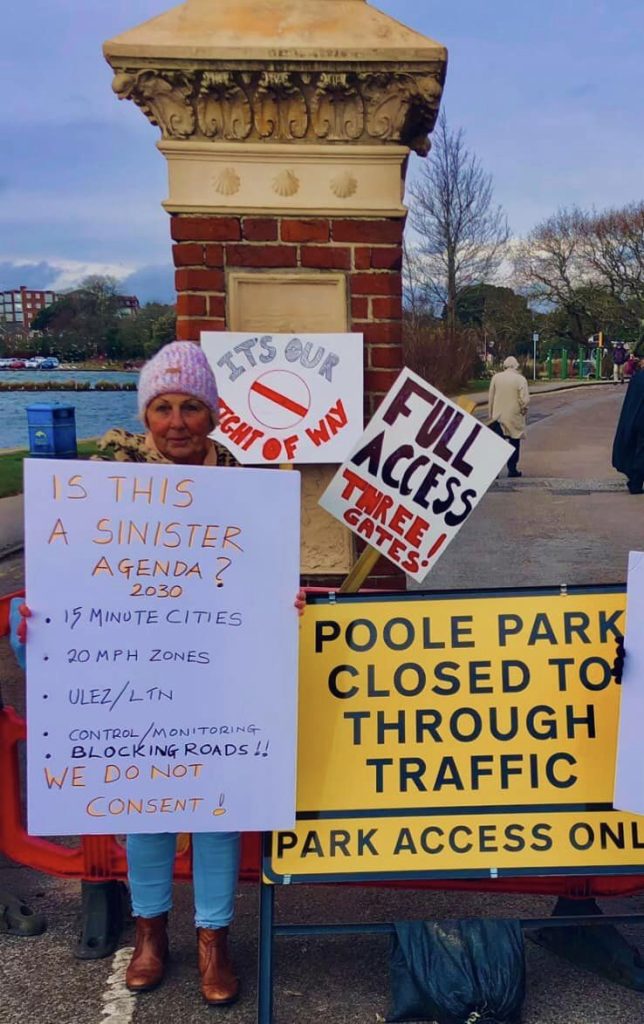 Poole Park protest (Facebook/Julie Allen)