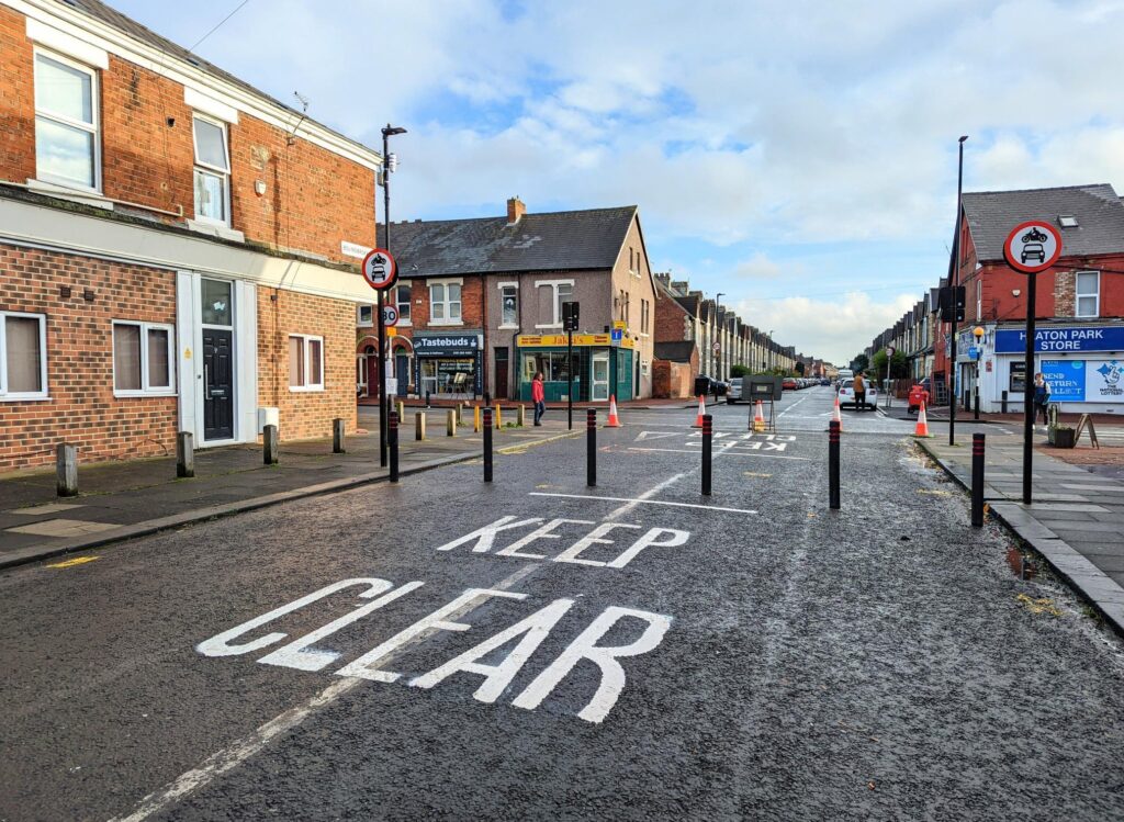 Heaton LTN bollards