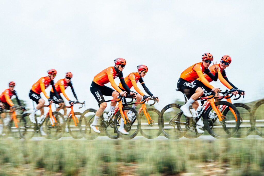 2024 Ineos Grenadiers group ride Pinarello Dogma F