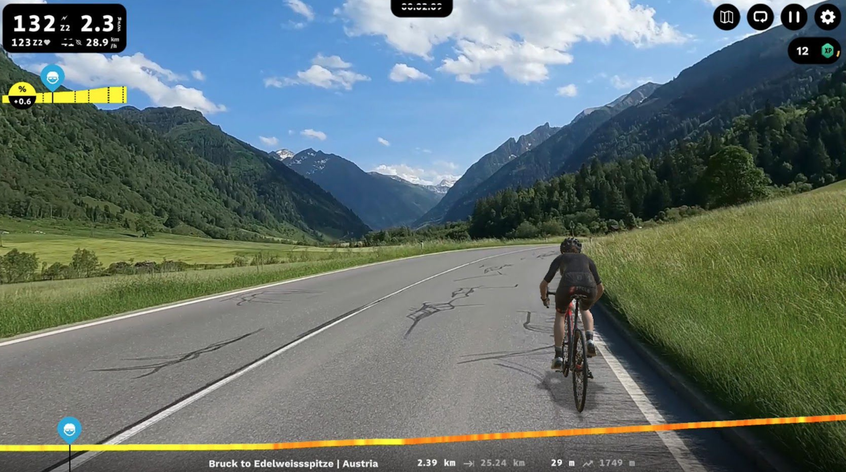 2024 Bruck to Edelweissspitze Rouvy