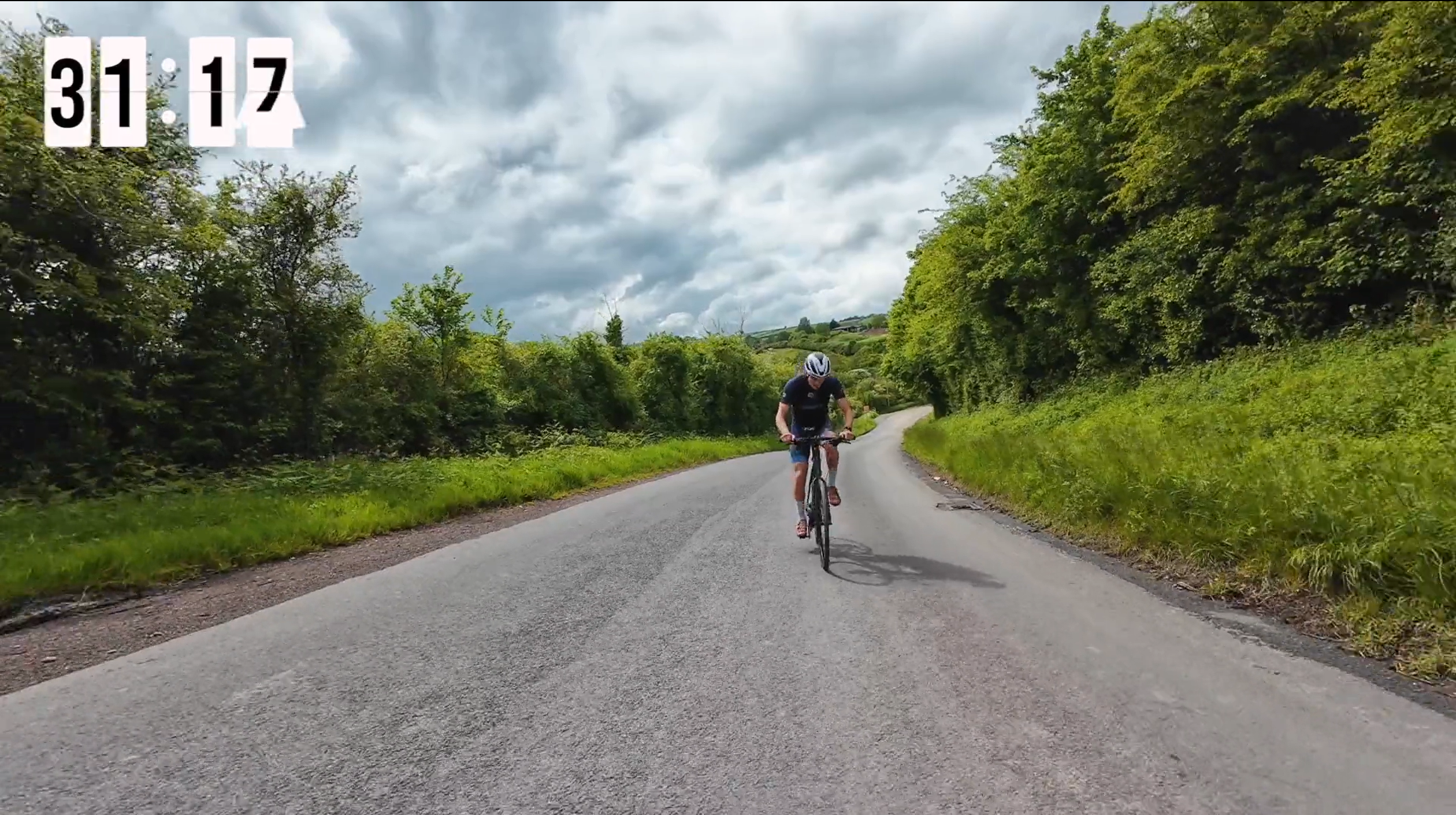 2024 commuting challenge Jamie on hill