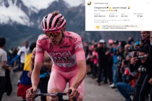 Tadej Pogačar 2024 Giro d’Italia Strava upload
