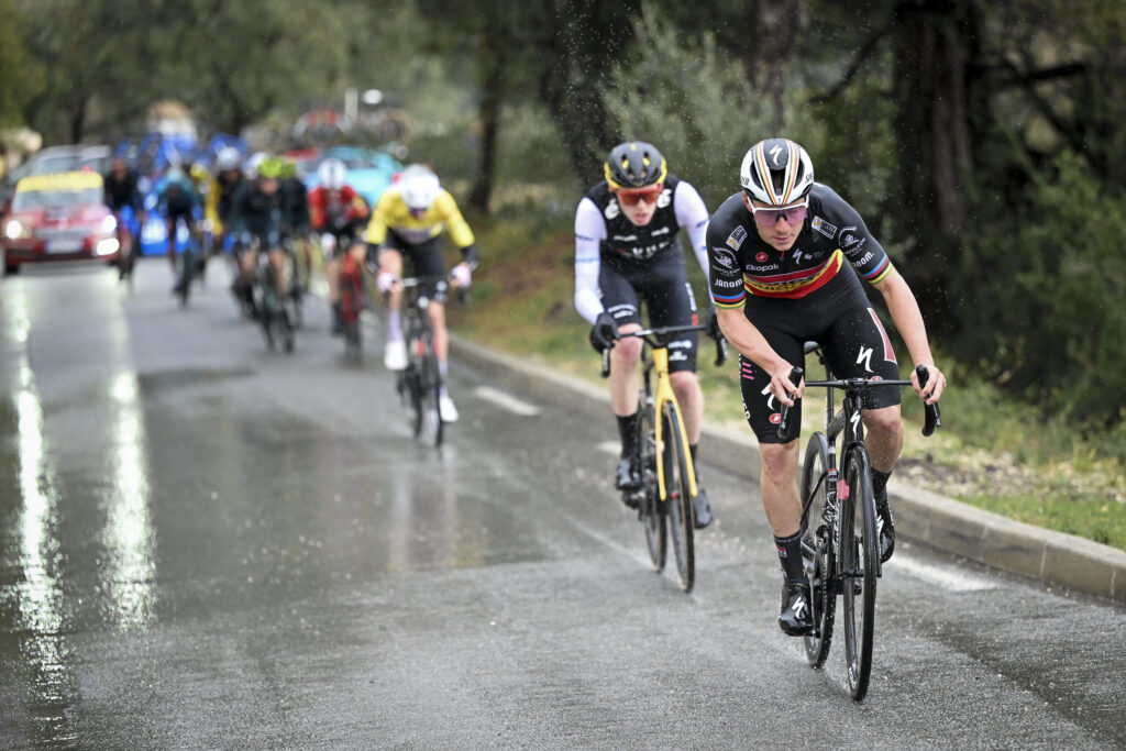 Remco Evenepoel and Matteo Jorgenson, 2024 Paris-Nice (A.S.O./Billy Ceusters)