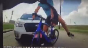 Driver running into cyclists in Dallas, Texas