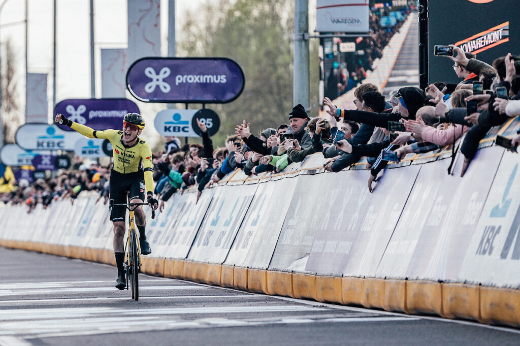 Matteo Jorgenson wins Dwars door Vlaanderen 2024 (Zac Williams/SWpix.com)