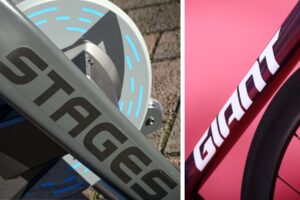 2022 Stages indoor bike trainer, 2024 Giant TCR Advanced Pro 1