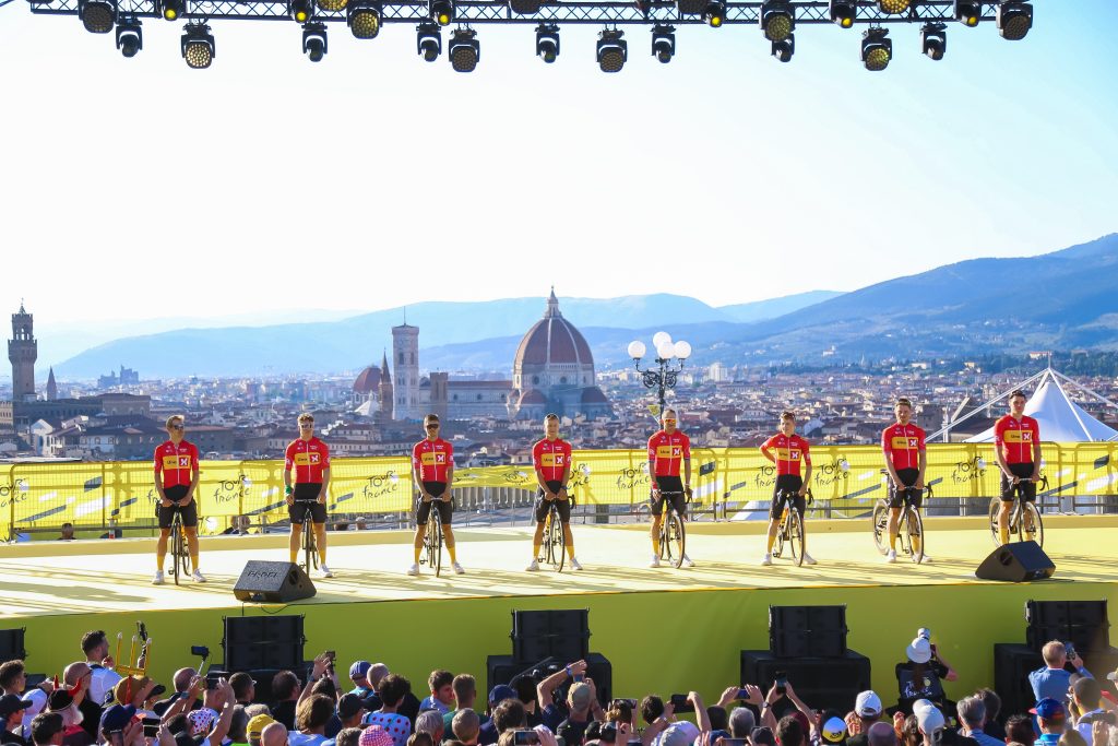 Uno-X Mobility at the team presentation of the 2024 Tour de France (ASO/Jonathan_Biche)