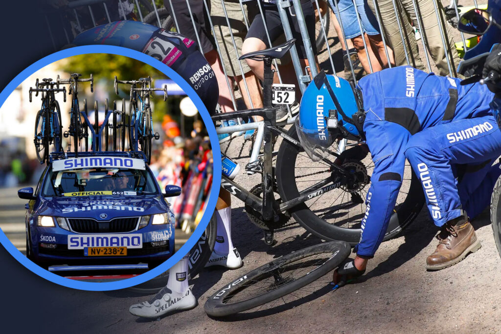How Tour de France Pros deal with punctures July 2024