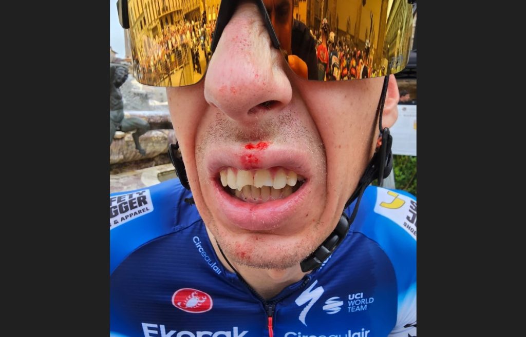 Jan Hirt injured by fan before start of 2024 Tour de France (Patrick Lefevere)