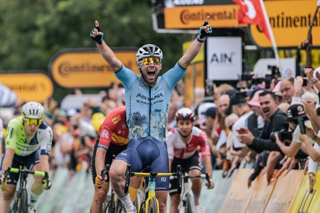 Mark Cavendish wins stage 5, 2024 Tour de France (ASO)