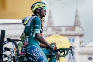Picture by Zac Williams:SWpix.com – 04:07:2024 – Cycling – 2024 Tour de France – Stage 6 Macon to Dijon – France – Biniam Girmay, Intermarche Wanty
