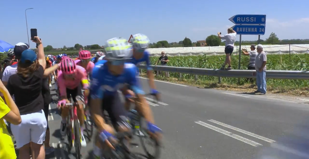 EF Education-EasyPost rider hit by fan at Tour de France (ITV)