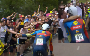 Julien Bernard enjoys Tour de France time trial