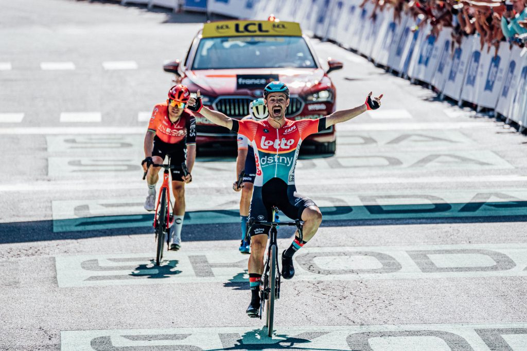 Victor Campenaerts wins stage 18, 2024 Tour de France (Zac Williams/SWpix.com)