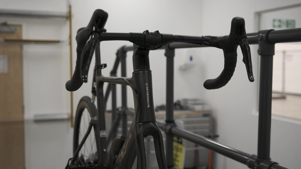 2024 Orbea Orca Silverstone testing aero front on