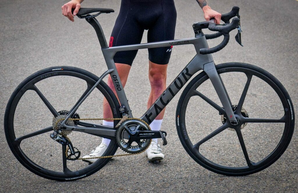 2024 Black Inc FIVE bladed wheel on bike 2