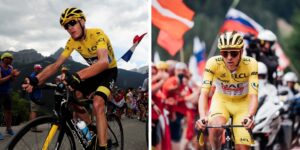 Chris Froome and Tadej Pogacar