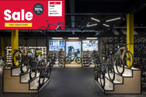 Evans Cycles store and online sale August 2024