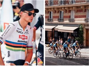 Mathieu van der Poel / Belgian team recon Olympic road race circuit