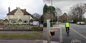 Pure Drop pub owner claims cycle lane works hurting business on Wimborne Road East