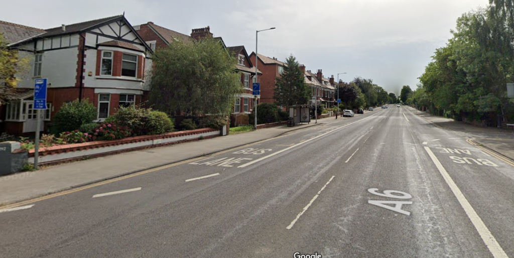 A6 Stockport, site of major road project