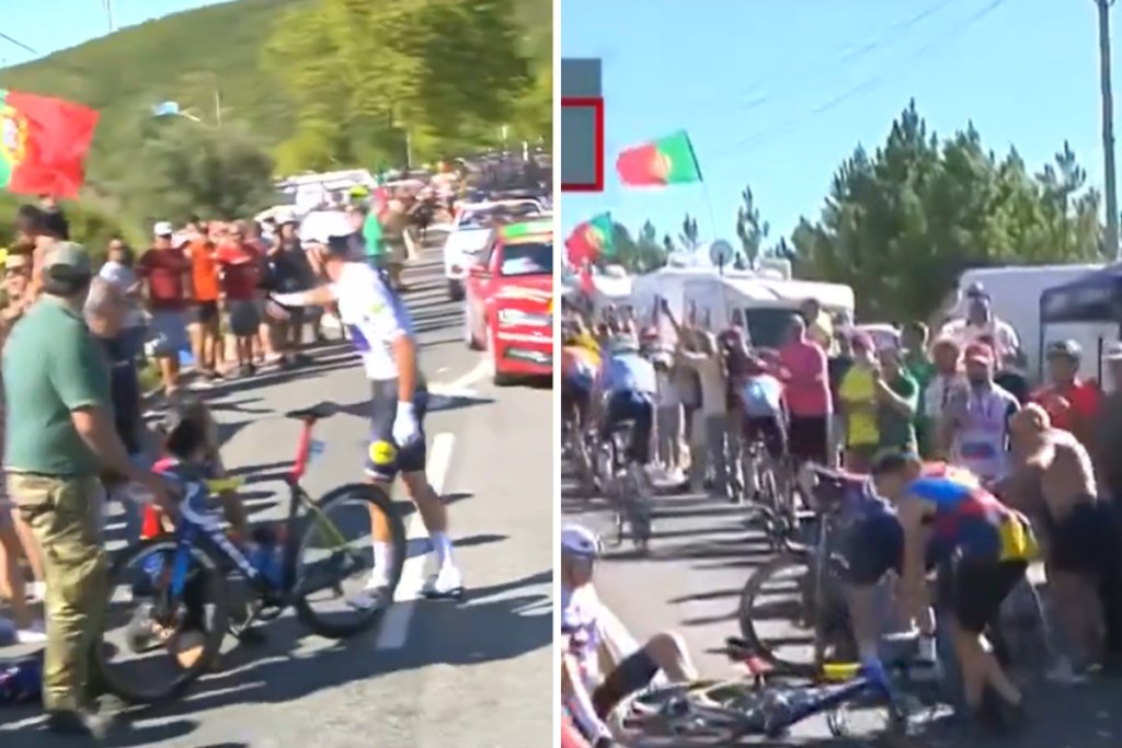 Mathias Vacek blames “drunk fan” for Vuelta crash