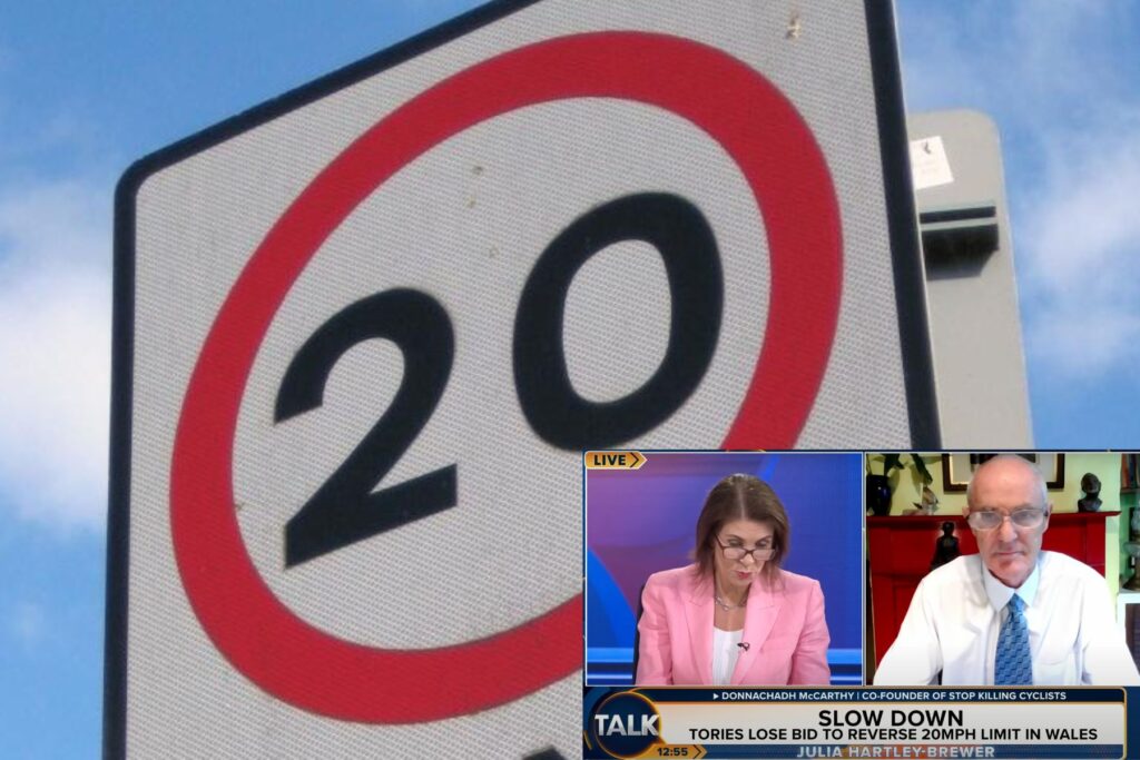 Wales’ 20mph speed limit debate on Talk TV with Donnachadh McCarthy