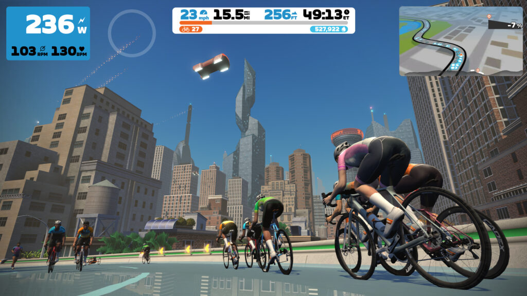 Zwift HUD New York