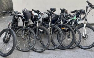 Confiscated e-bikes