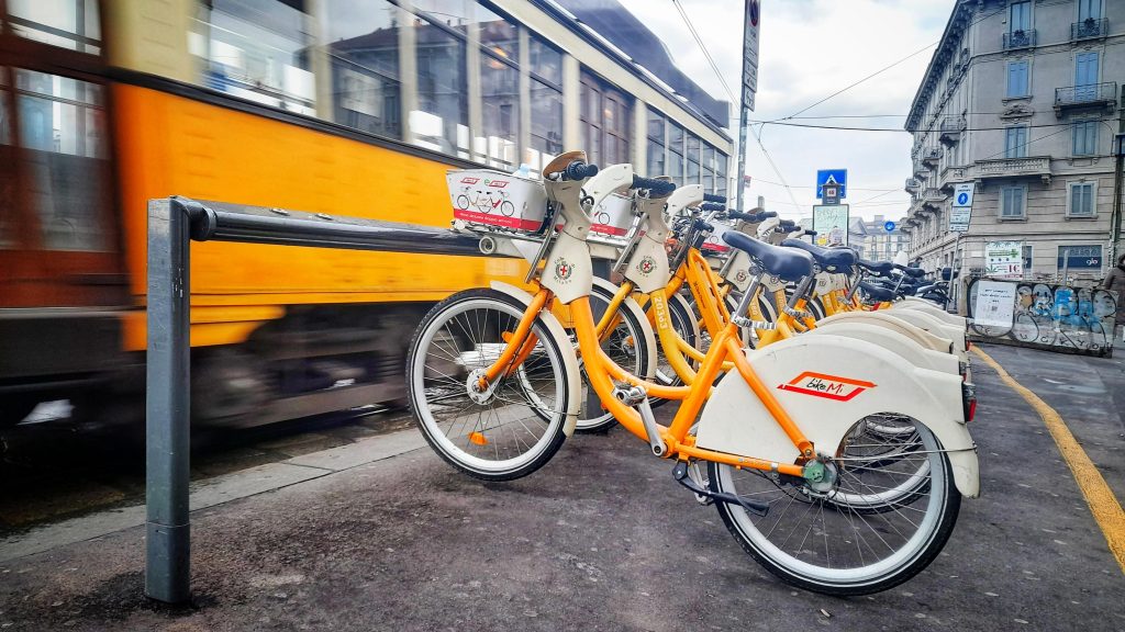 Hire bike &ndash; Milan &copy; Simon MacMichael.jpeg