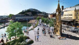Mockup of Strand after cycle lane plans scrapped in Torquay (credit: Beth Huntley)
