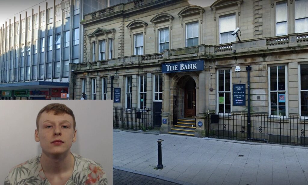 Nathan Piling (Greater Manchester Police) and The Bank pub, Market Street, Bury