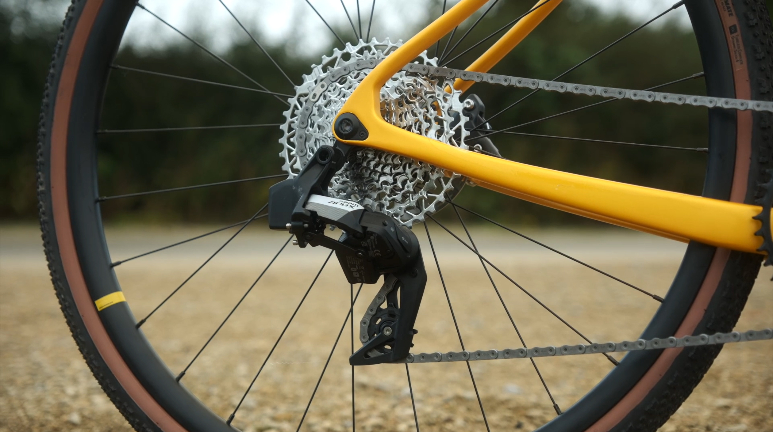 2024 road bike vs gravel bike boardman adv 9.2 cassette side on