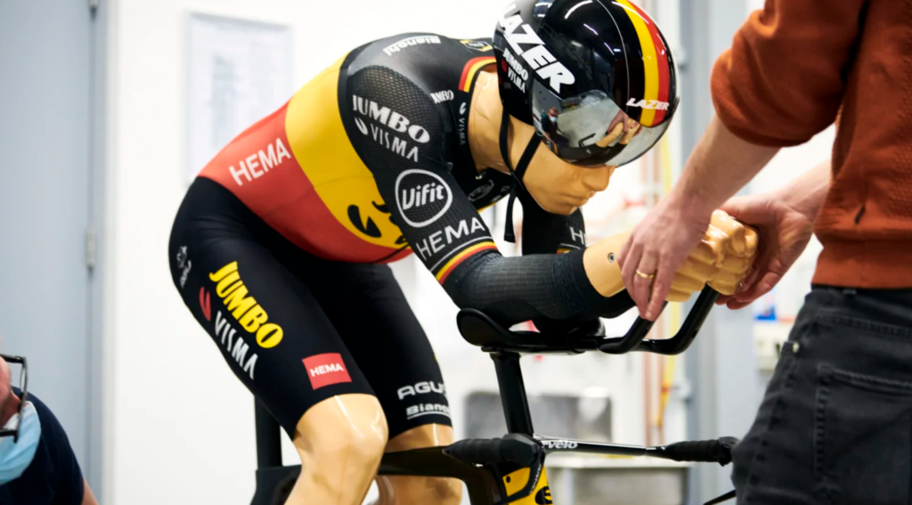 Wout van Aert wind tunnel dummy