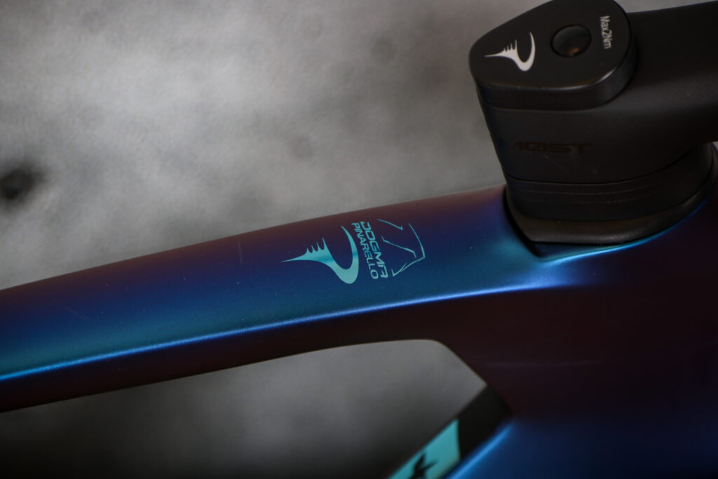 2024 Pinarello Dogma F Dura Ace Di2 &ndash; top tube detail 1.jpg